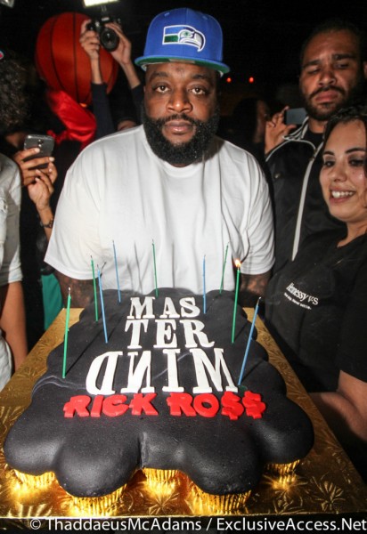 Rick Ross received a cake