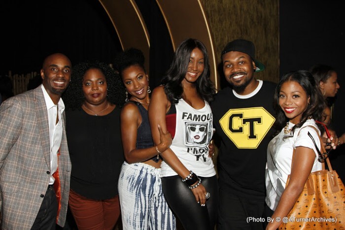 Actors (L-R) Dave Brown, Co Co Brown, Gabrielle Dennis, Tanjareen Martin, Clayton Thomas and Bresha Webb