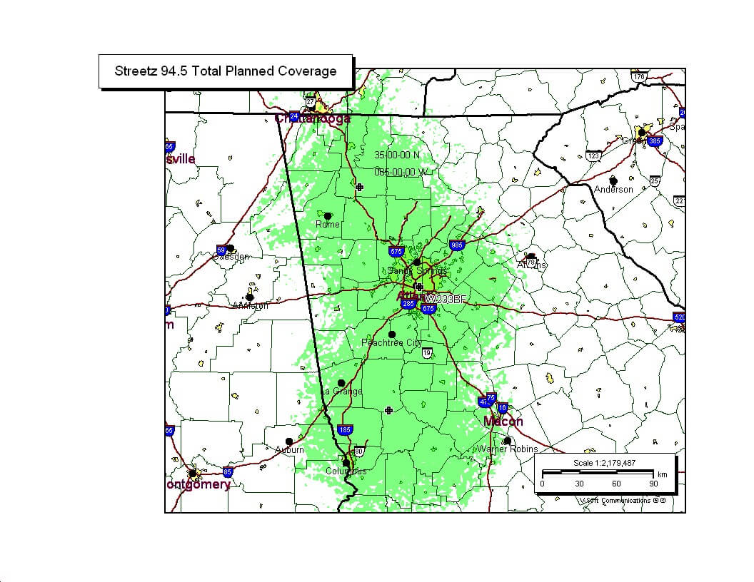 Streetz-94.5-Woodberry-GA-Map