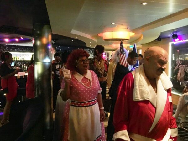 Tom Joyner and Sybil at Celebrity Night event