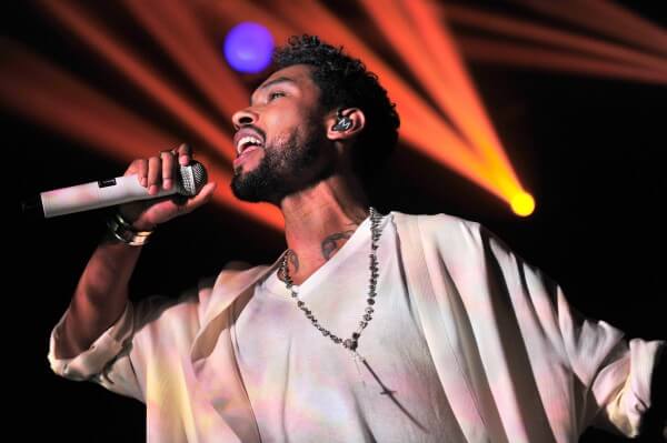 LOS ANGELES, CA - JUNE 26:  Recording artist Miguel performs onstage during the Miguel "Centric Live" taping during the 2015 BET Experience at Club Nokia on June 26, 2015 in Los Angeles, California.  (Photo by Jerod Harris/BET/Getty Images for BET)