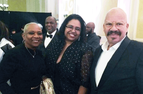 Brenda Lauderback, from Denny’s Corporate Board of Directors, April Kelly-Kelly Drummon, Director of Corporate Diversity for Denny's, Tom Joyner 