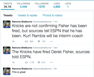 Derek Fisher Fired