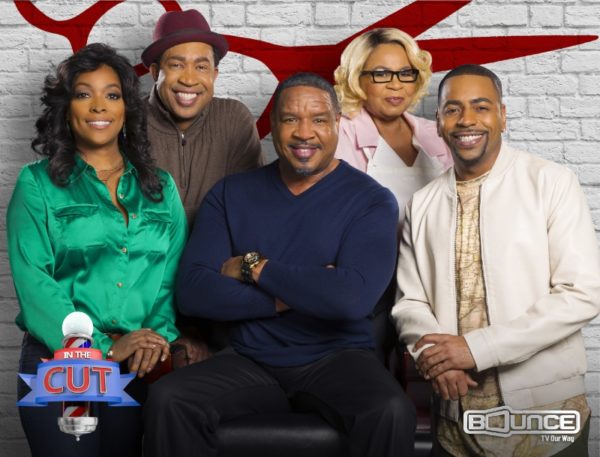 Kellita Smith (Left), who co-starred on The Bernie Mac Show, joins Dorien Wilson (Center) and the cast of the hit Bounce TV sitcom In The Cut for its second season. New episodes premiere Tuesday nights at 9:00 pm/ET, 8:00 pm/CT starting July 5. Bounce TV is the fastest-growing African-American network on television and airs on the broadcast signals of local television stations and corresponding cable carriage. Visit BounceTV.com for local channel information. (PRNewsFoto/Bounce TV)