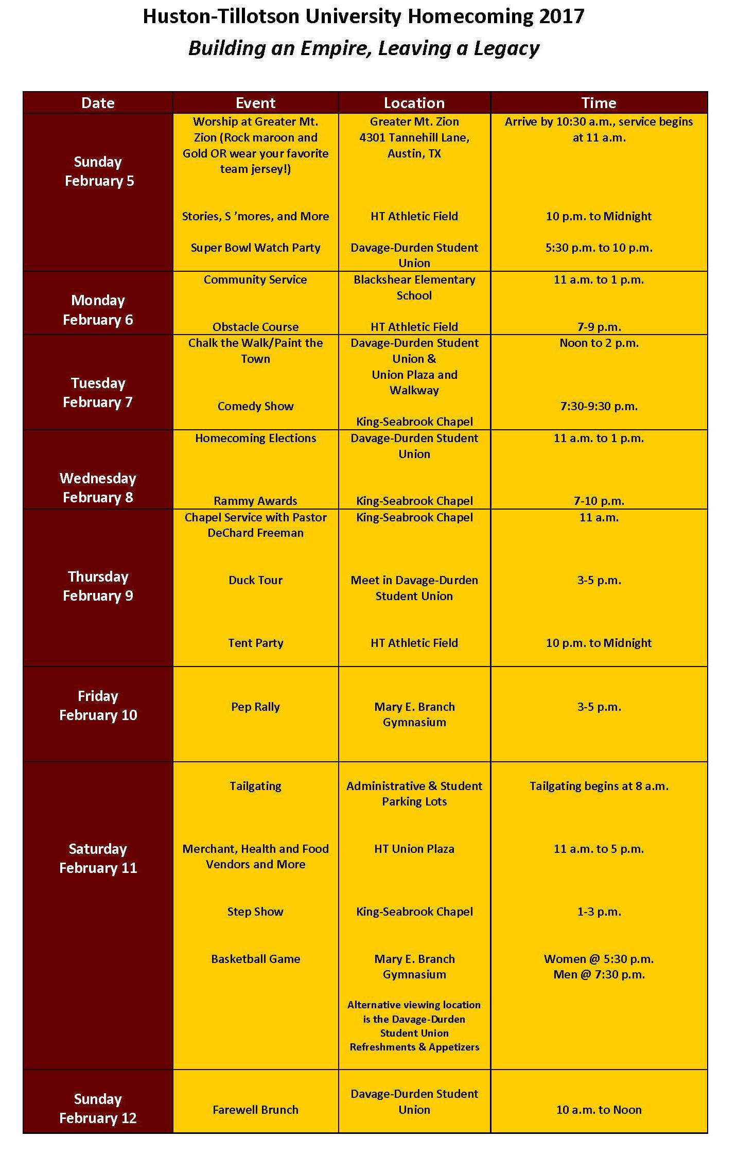 Homecoming 17 Radio Facts