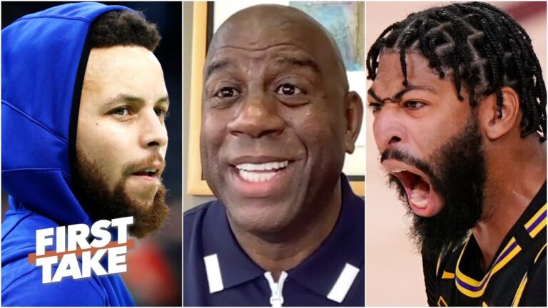 Magic Johnson names his top 4 teams in the West & guarantees AD’s return to the Lakers | First Take