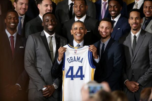 Watch President Obama Have a Little Fun with The Golden State Warriors
