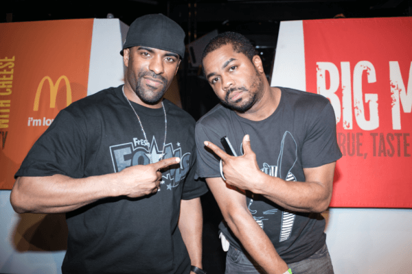 DJ Clue and Just Blaze judging the McDonald's Flavor Battle