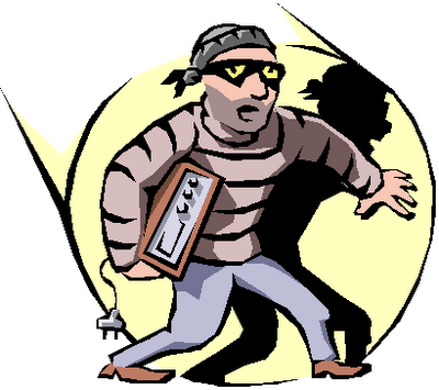 Illustration of a person stealing joy