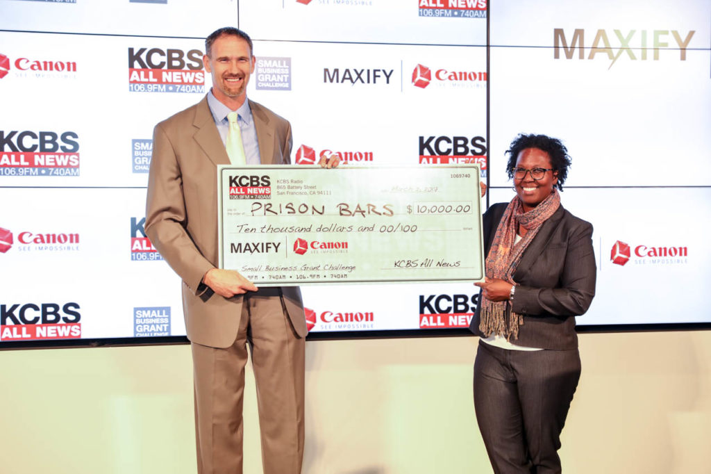 CBS Radio and Canon MAXIFY Printers Present Checks for Small Business Grant Challenge
