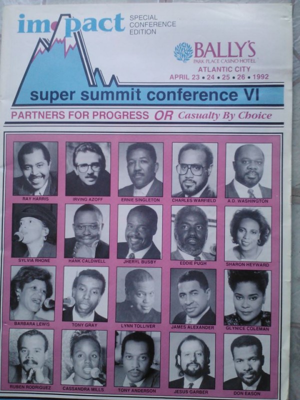 Vintage Music Industry Picture: Impact Magazine 1992 Urban Music Industry Executives