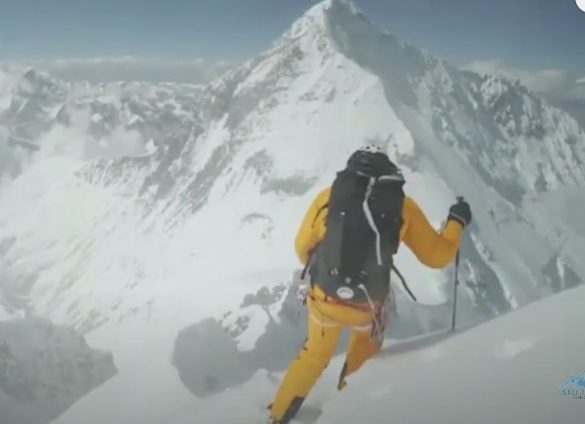 screenshot of skier