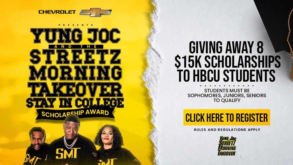CHEVROLET - YUNG JOC AND STREETZ MORNING TAKEOVER “STAY IN COLLEGE SCHOLARSHIP AWARDS”