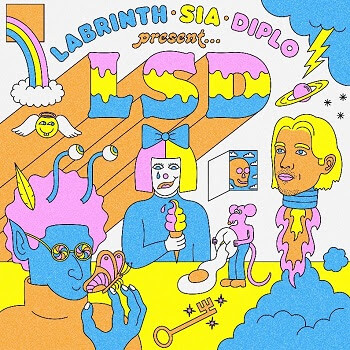 LSD – The Collaborative Project of Sia, Diplo, and Labrinth Release Debut Album Today