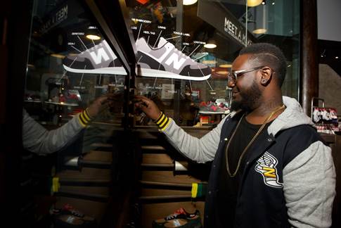 T-Pain Stops by New Balance in NYC before National Track Event for High School Students