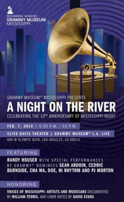 A poster for Mississippi Night event