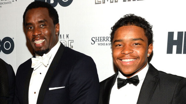Sean 'Diddy' Combs alongside his son Justin Dior Combs and other celebrities at an event