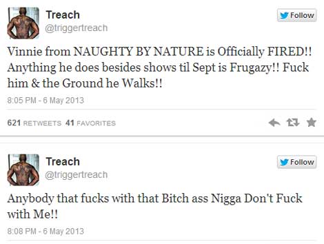 Naughty By Nature’s Treach Fires Vinnie on Twitter